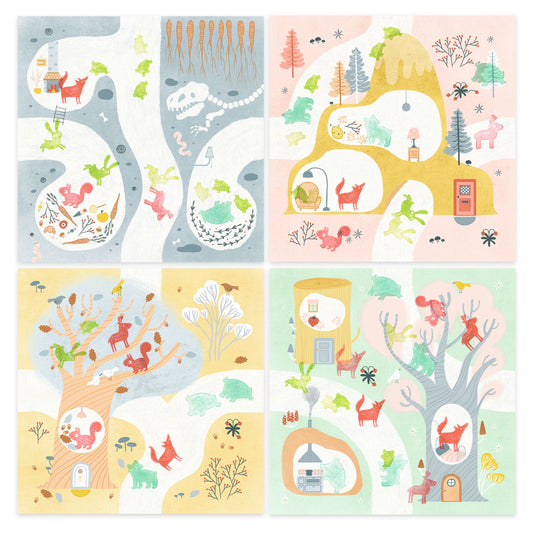 Sellos animales en el bosque Djeco