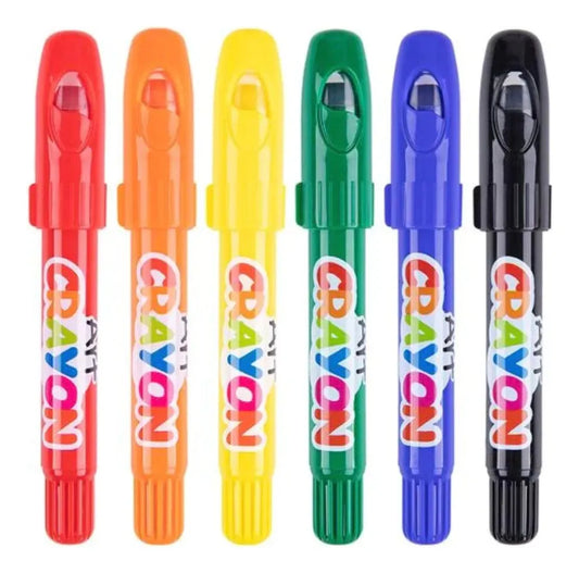 Crayolas sedosas y lavables Tookyland (6 colores)