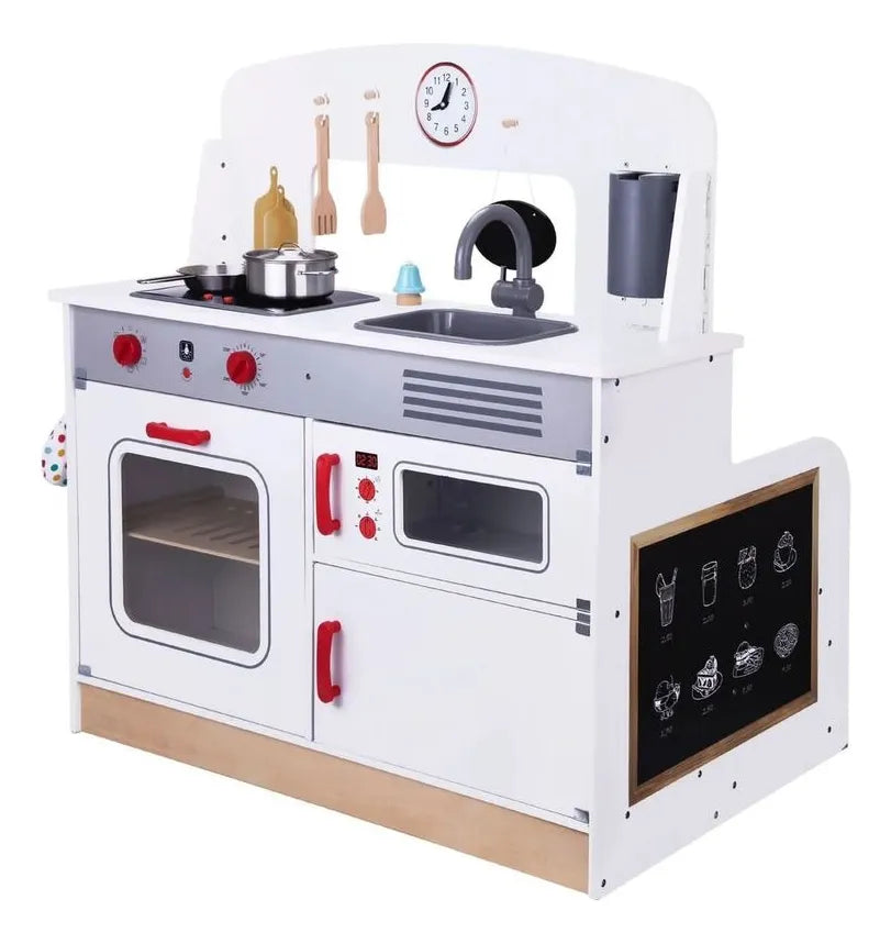 Cocina XL con comedor y accesorios madera