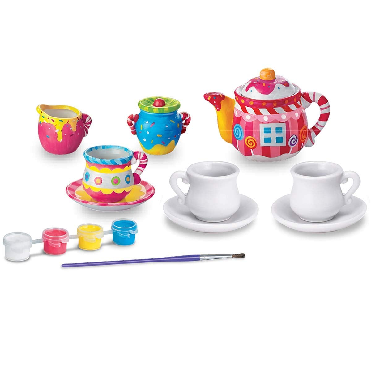 Juego para pintar tu propio set de té 4M