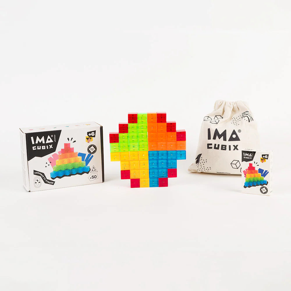 Imanix Juego magnetico Imacubix 50 pzas Braintoys
