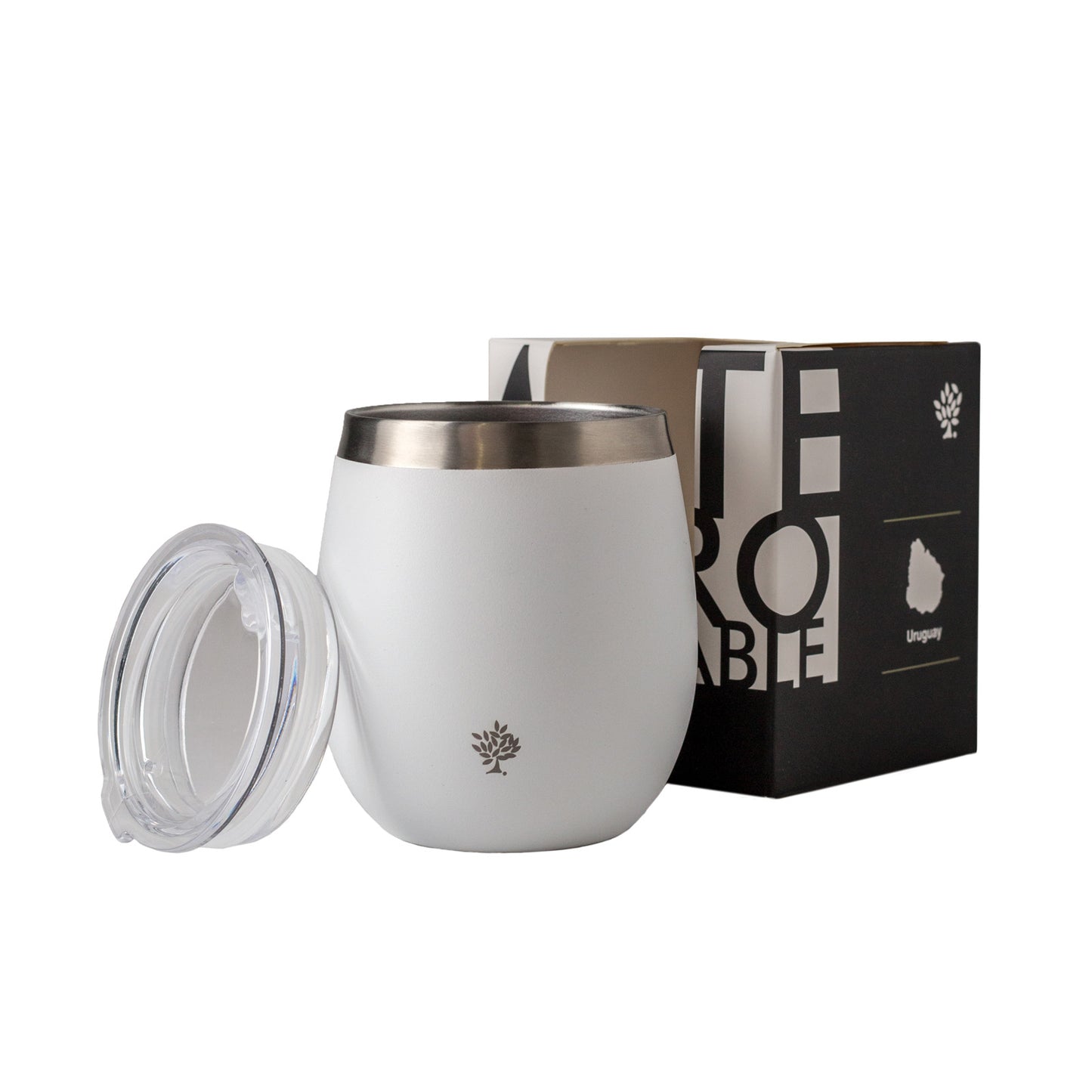 Mate Con Tapa - Blanco