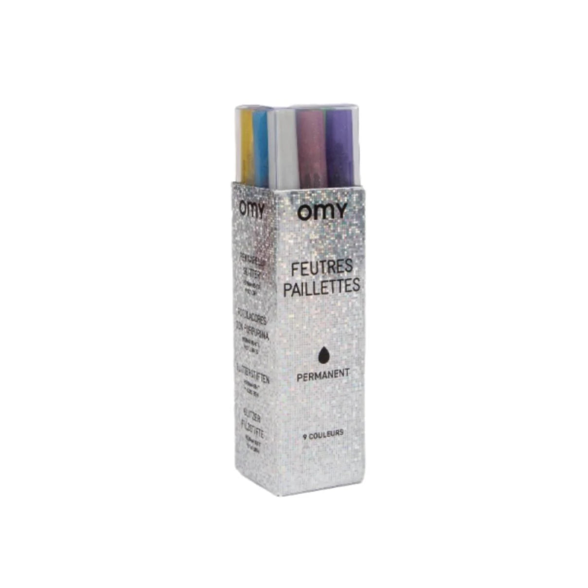Marcadores glitter (9 unidades) Omy