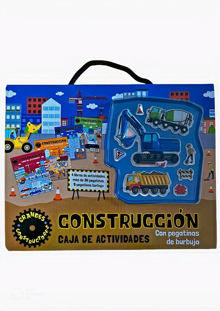Caja de Actividades Construcción con Pegatinas de Burbujas