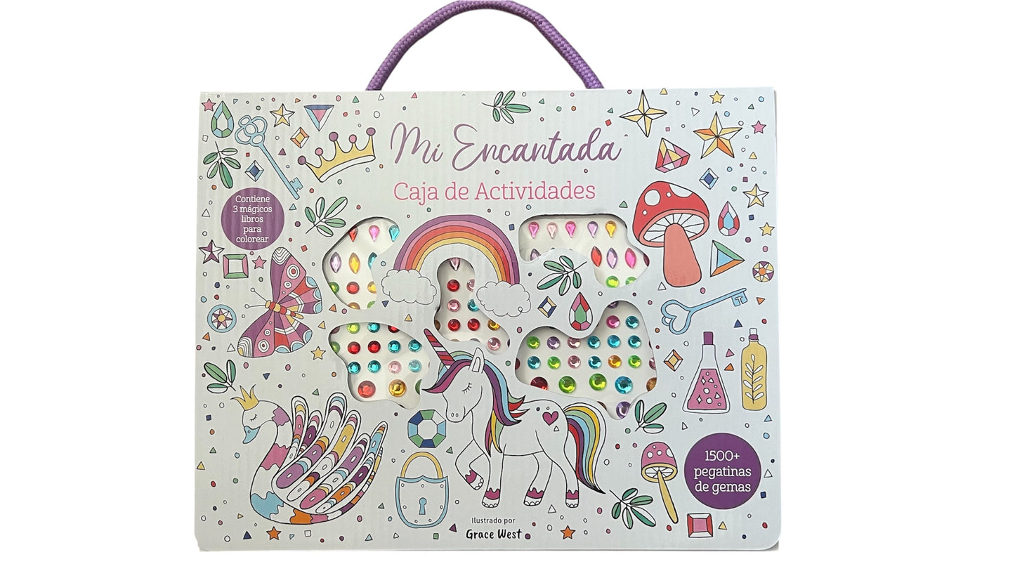 Caja De Actividades Con Pegatinas De Gemas - Mi Encantada