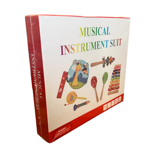 Set De Instrumentos Musicales En Madera