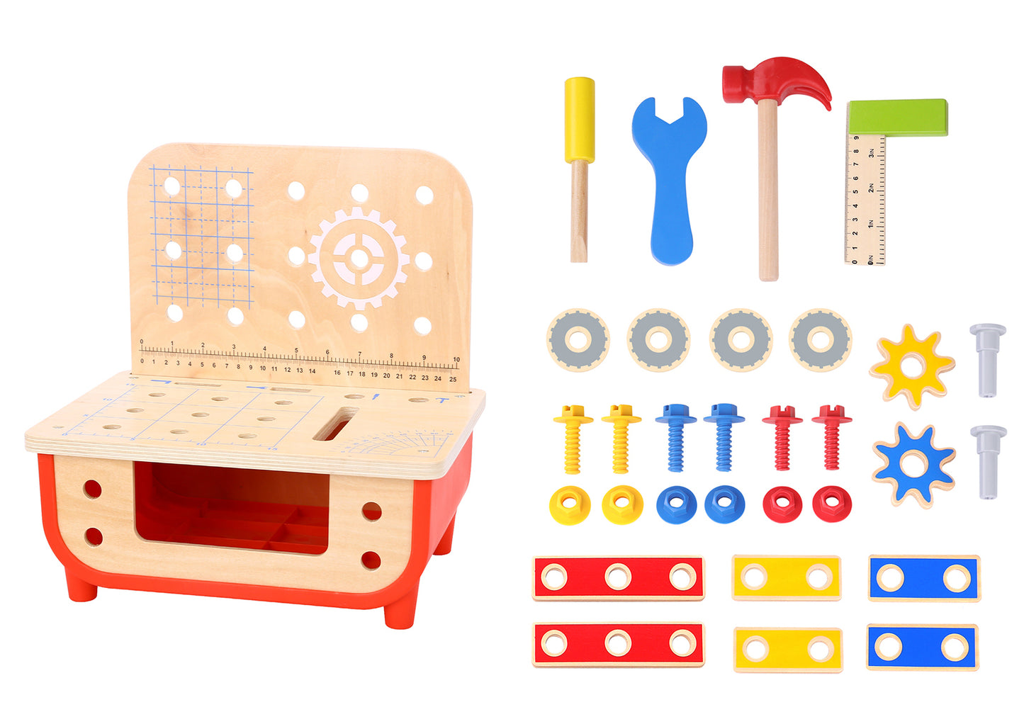 Mesa de herramientas madera Tooky Toy