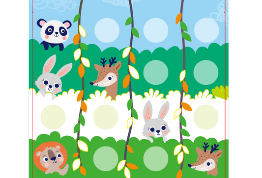 Libro de actividades para colorear con agua jungla Avenir