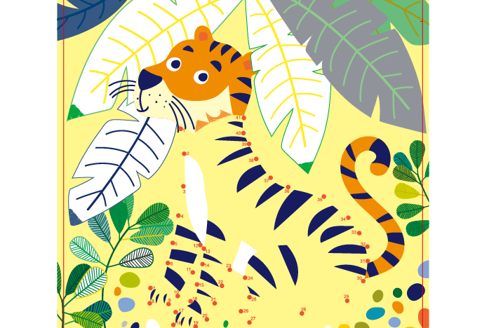 Libro de actividades para colorear con agua jungla Avenir