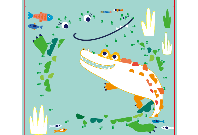 Libro de actividades para colorear con agua jungla Avenir