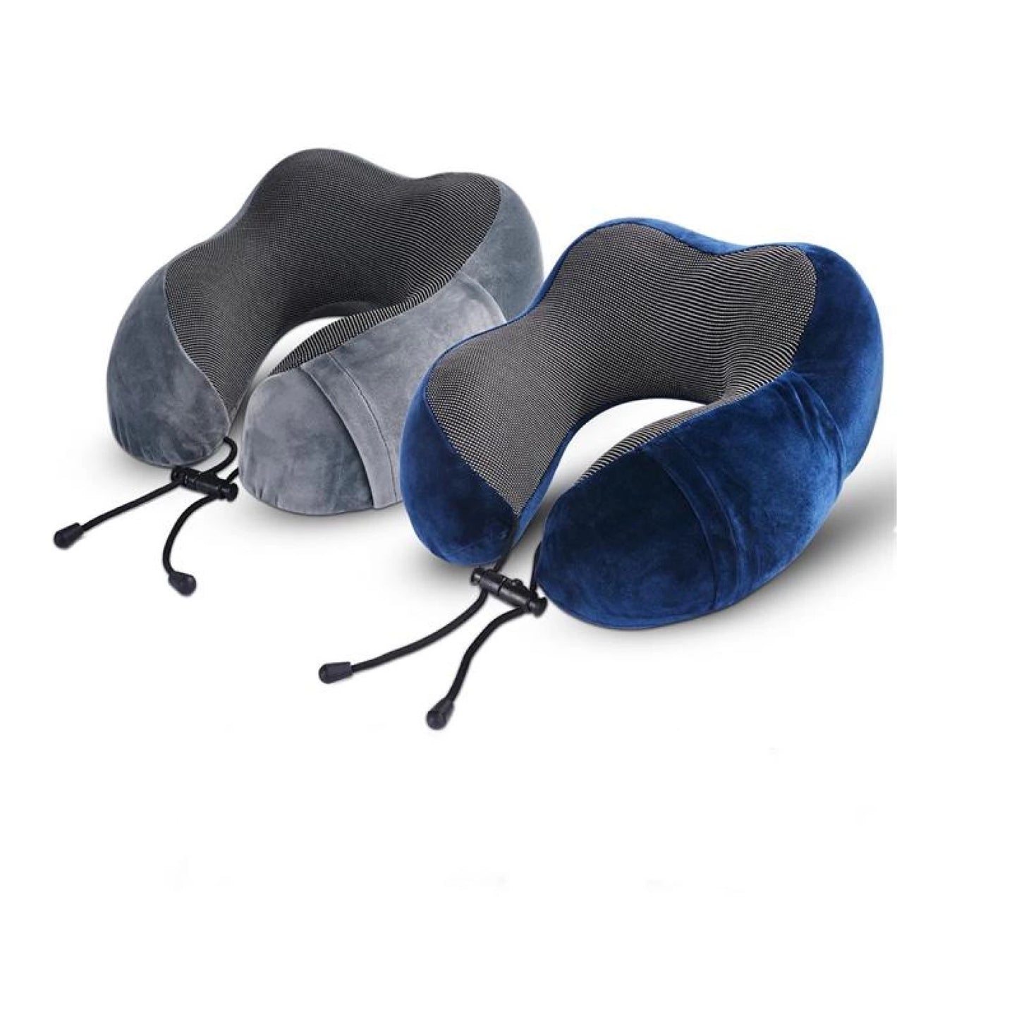 Almohada De Viaje Brio Anatomica Para Cuello Con Memoria - Azul