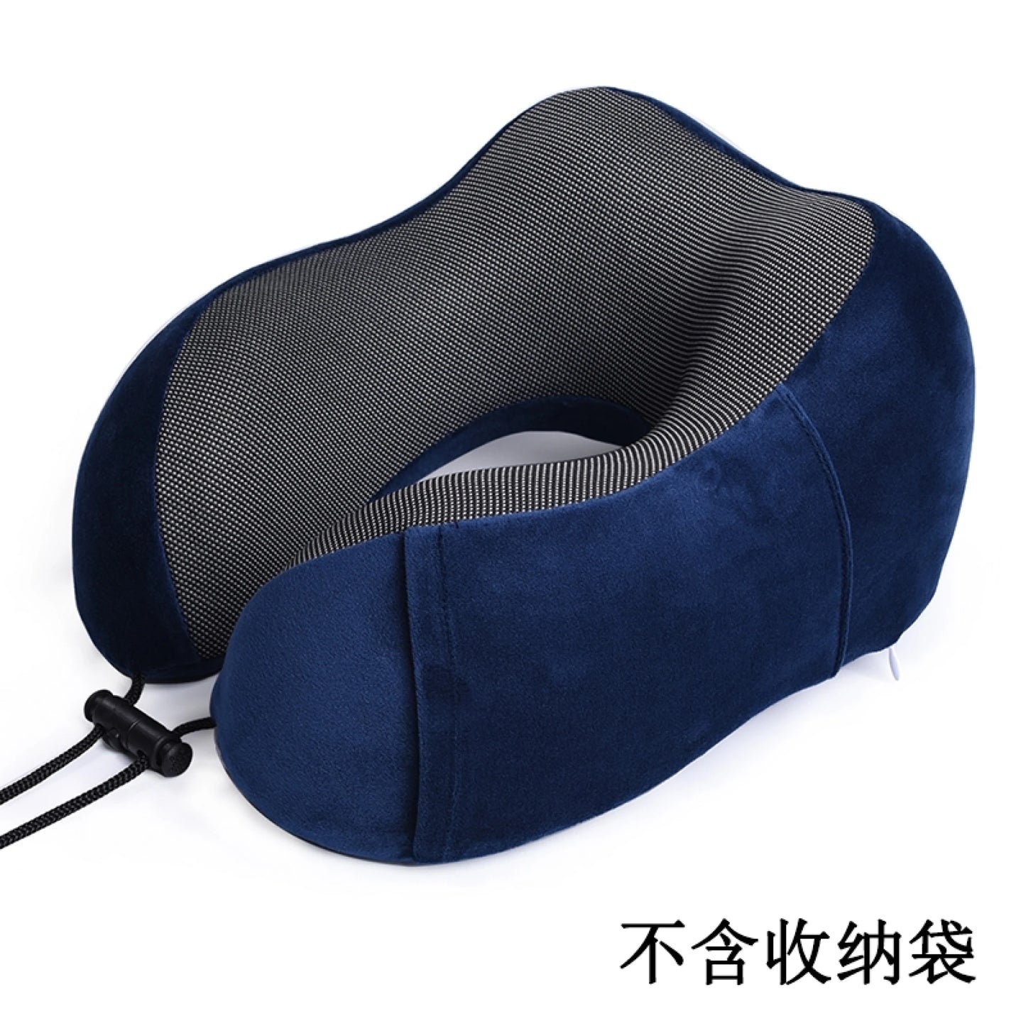 Almohada De Viaje Brio Anatomica Para Cuello Con Memoria - Azul