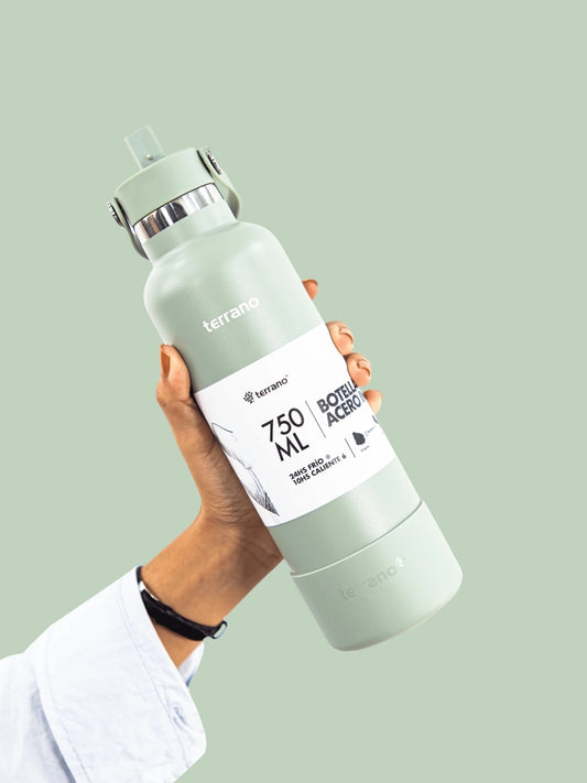 Botella Térmica Con Pico 750ml - Oliva