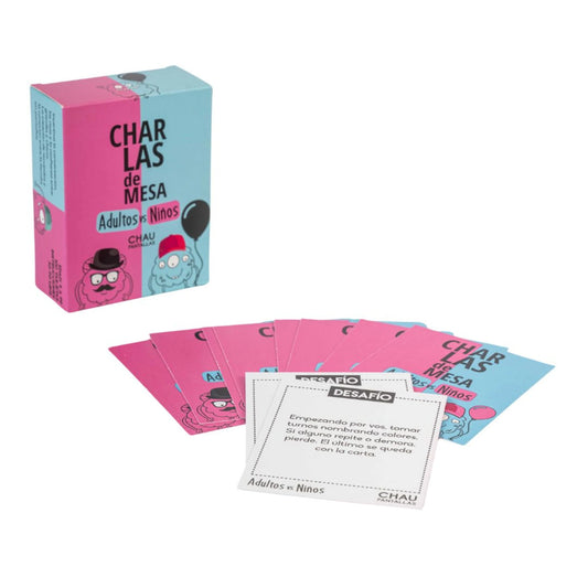 Juego Charlas de Mesa Adultos vs. Niños Chau Pantallas