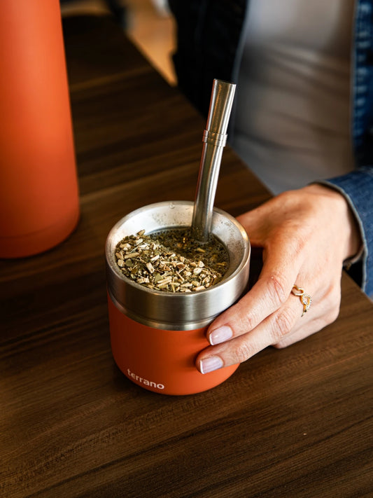 Combo Matera de Mano - Brandy Terracota