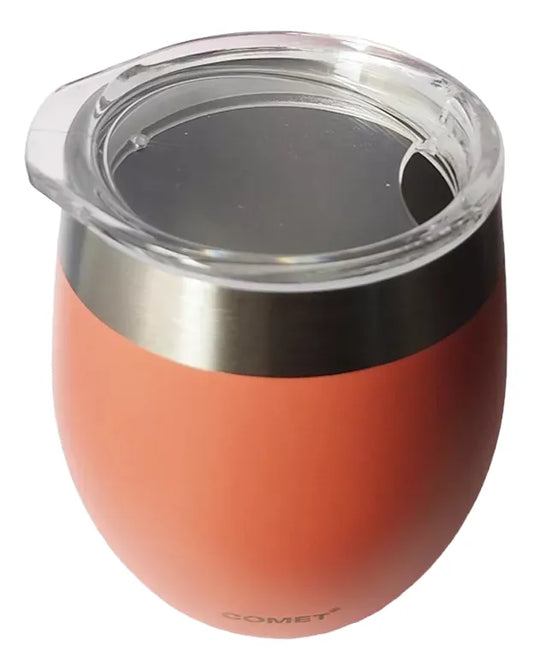 Mate Acero Inoxidable Con Tapa Comet - Coral