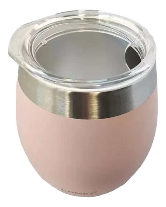 Mate Acero Inoxidable Con Tapa Comet - Rosa