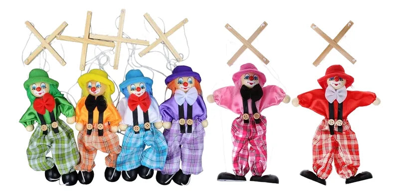 Marioneta Payaso Madera