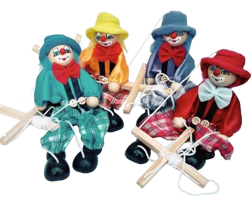 Marioneta Payaso Madera