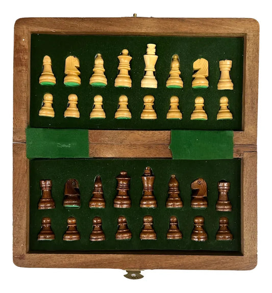 Ajedrez Madera Magnético Chico