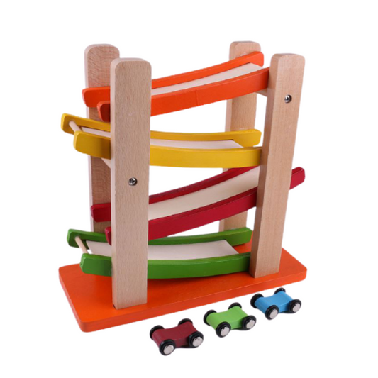 Pista de autos madera