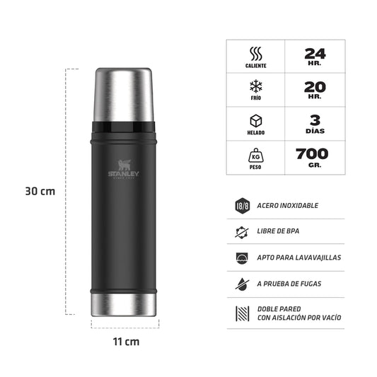 Termo Stanley Classic 590ml - Negro
