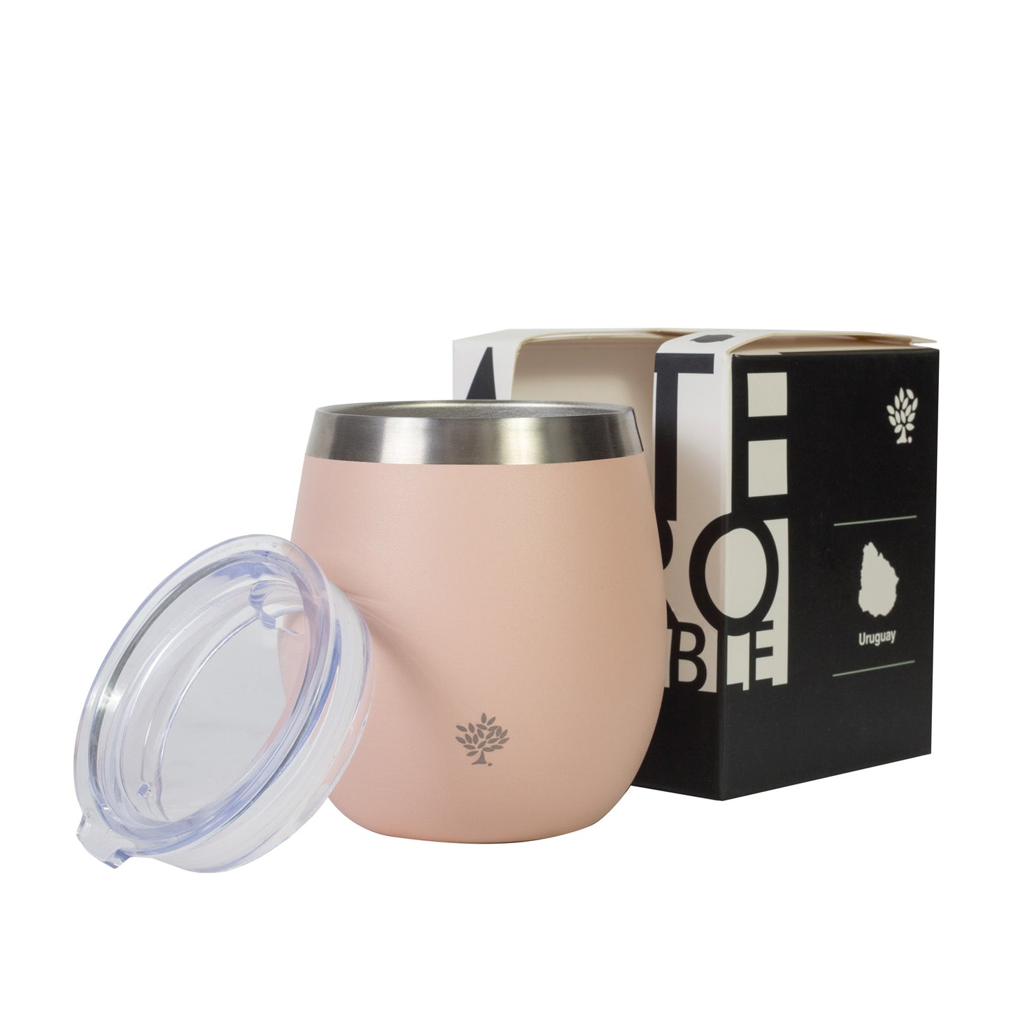 Mate Con Tapa - Rosado