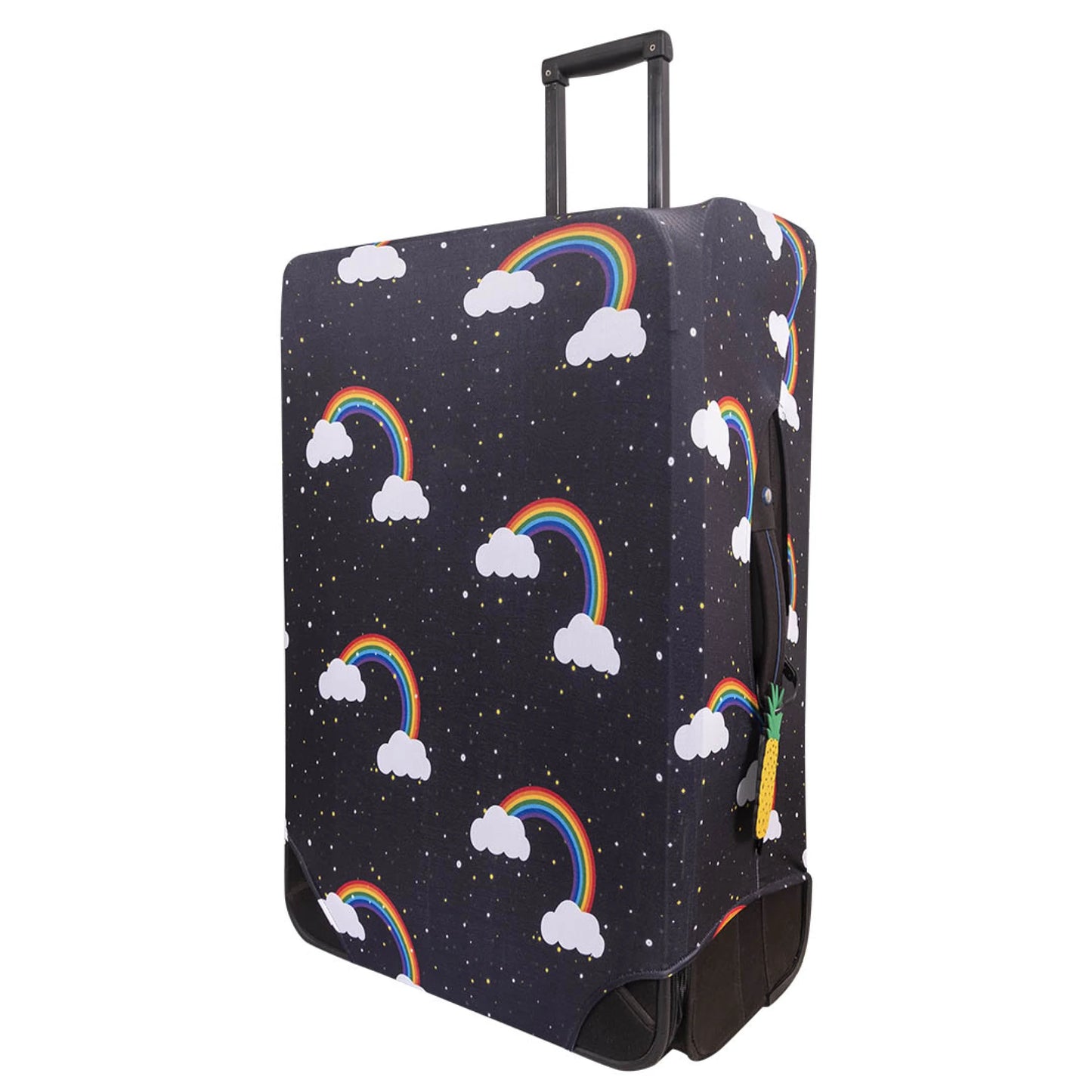 Funda Para Valija Mediana Arcoiris - Negra