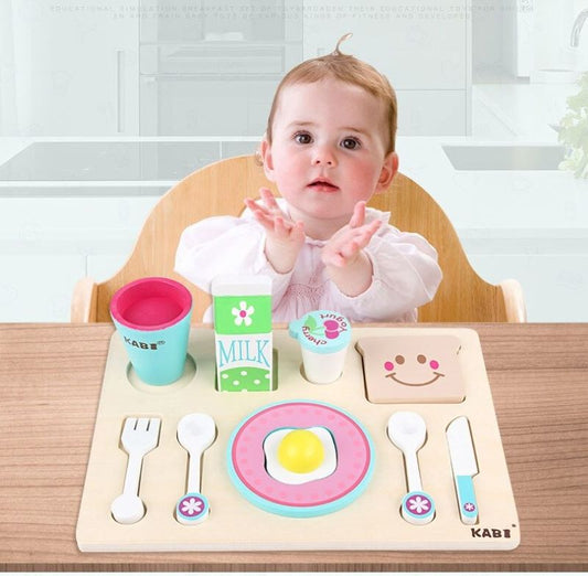 Juego Bandeja de Desayuno madera Kabi