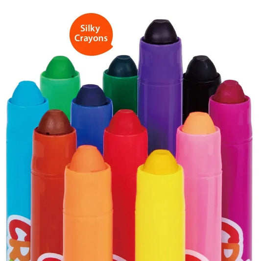 Crayolas sedosas y lavables Tookyland (12 colores)