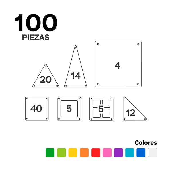 Imanix Classic 100 piezas Braintoys
