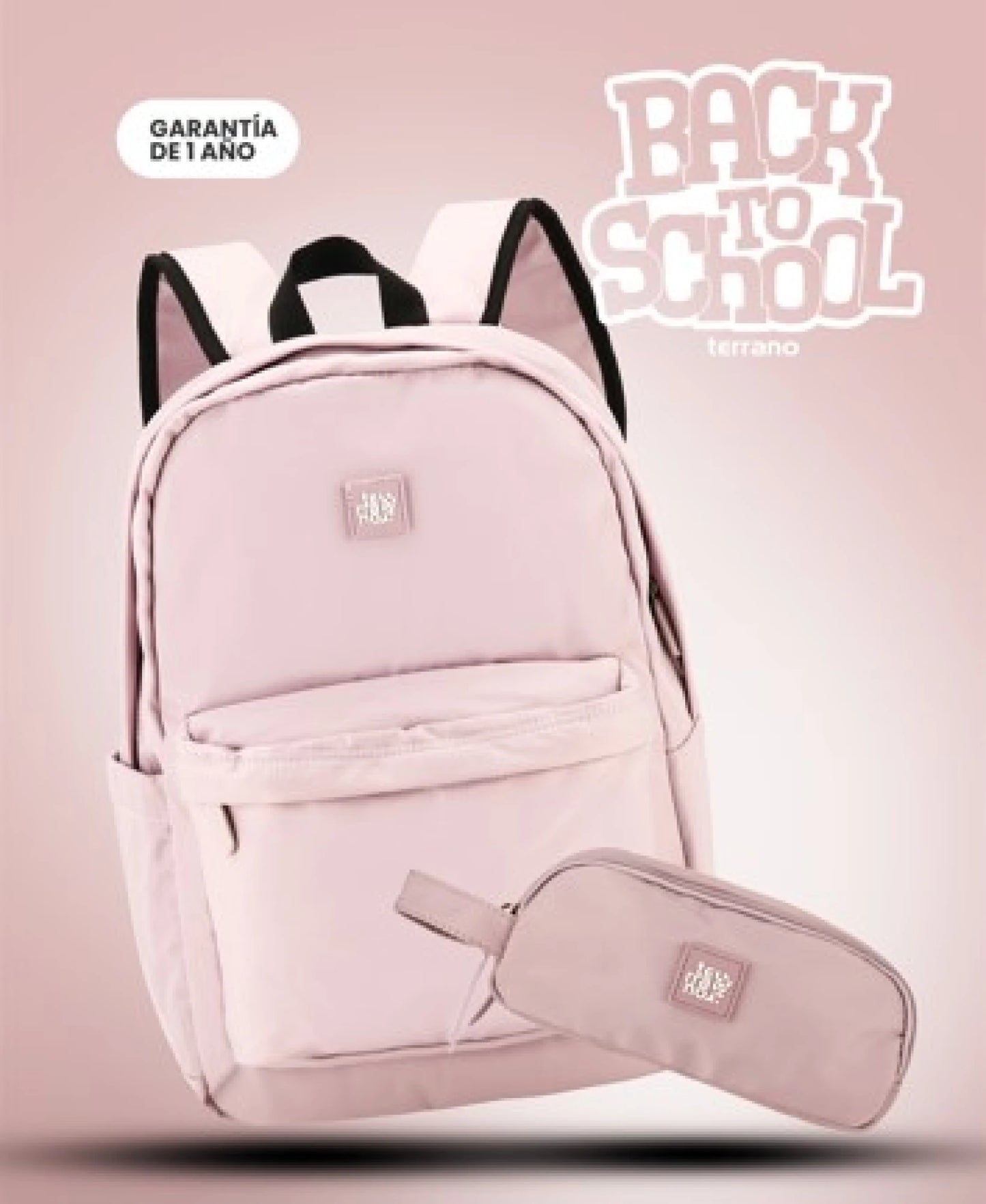 Kit Mochila y Cartuchera Essence - Lila