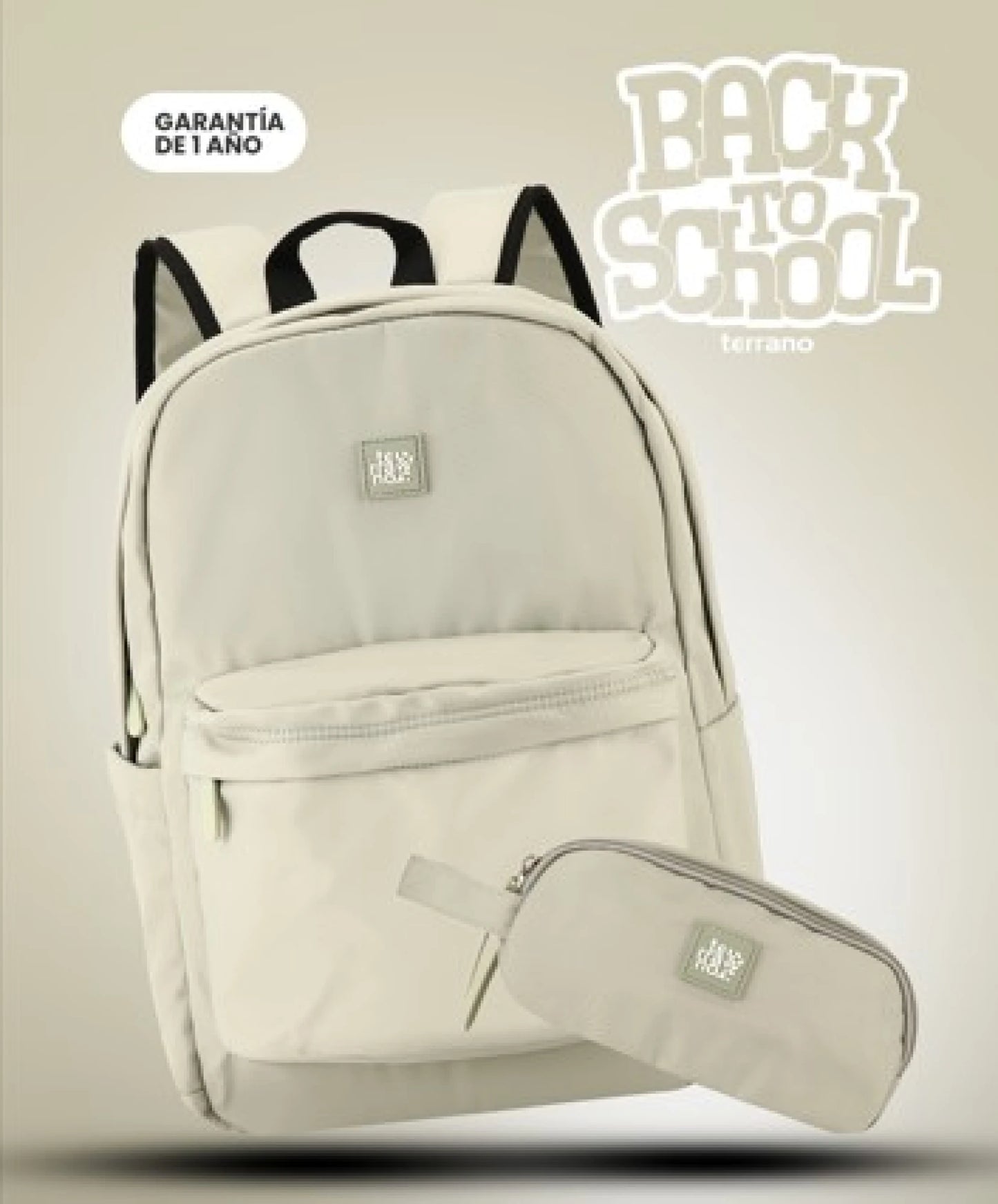Kit Mochila y Cartuchera Essence - Oliva