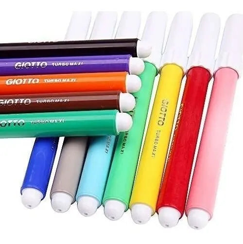 Marcadores Turbo Maxi Giotto (6 colores)