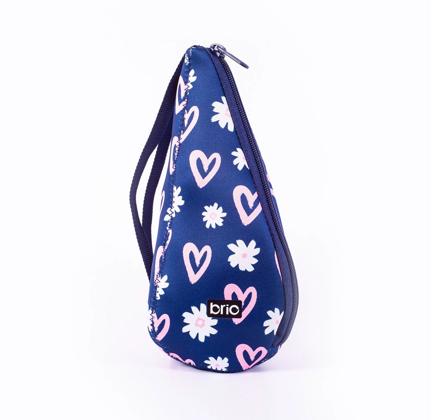 Funda Para Mate Neopreno Brio Azul Con Corazones