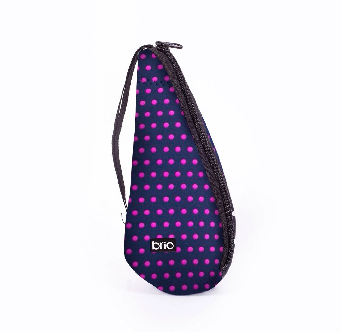 Funda Para Mate Neopreno Brio Azul Con Lunares