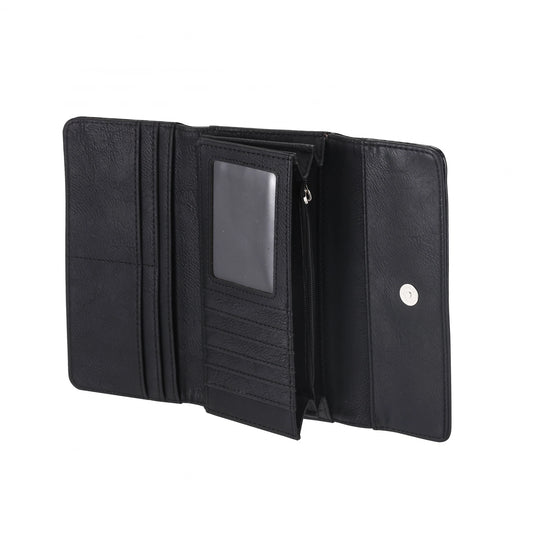 Monedero Milán - Charolado Negro