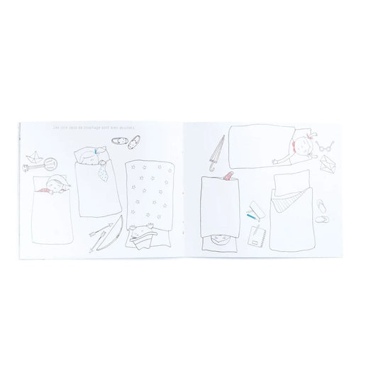 Libro para colorear Vacaciones by Moulin Roty