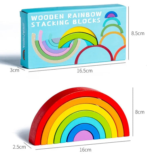 Arcoiris madera waldorf chico