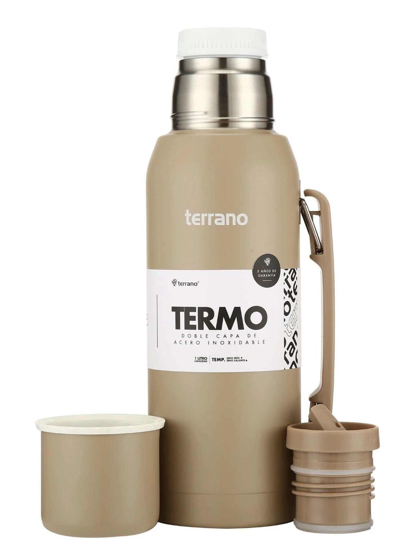Termo Premium 1Lt. con Manija - Arena