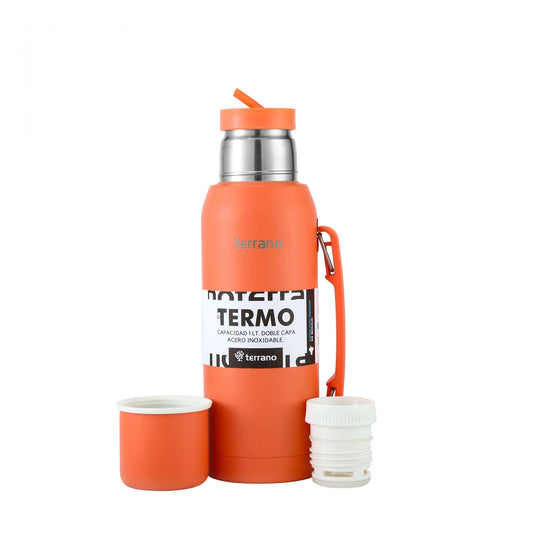 Termo Premium 1Lt. con Manija - Coral