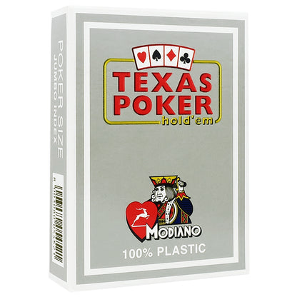 Cartas de Póker Modiano 100% Plástico Gris