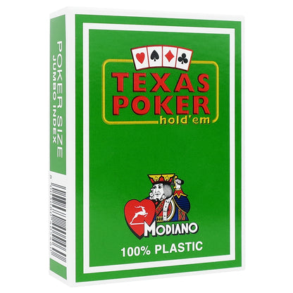 Cartas de Póker Modiano 100% Plástico Verde Claro