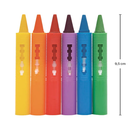 Set de crayolas para baño con esponja Buba