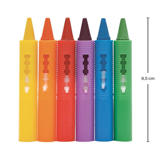 Set de crayolas para baño con esponja Buba
