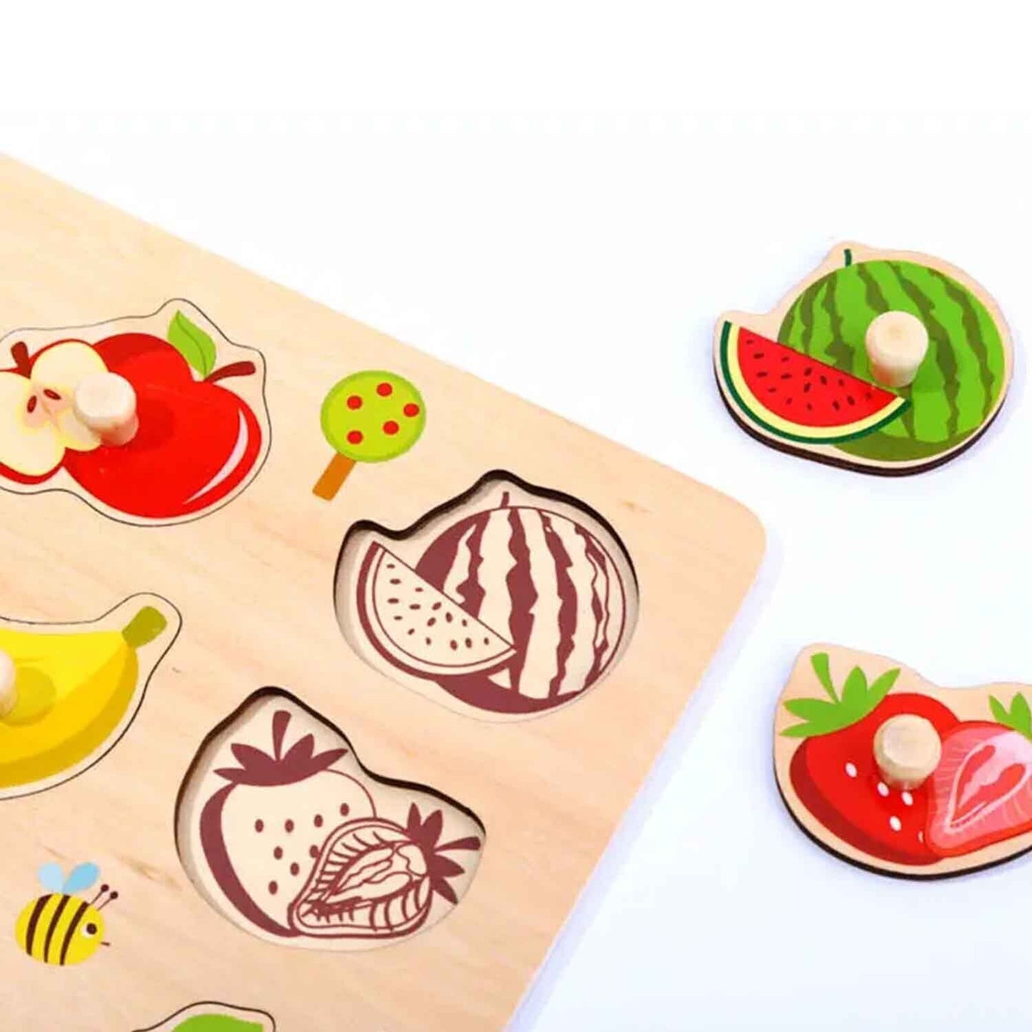 Puzzle encastre vegetales Tooky Toy