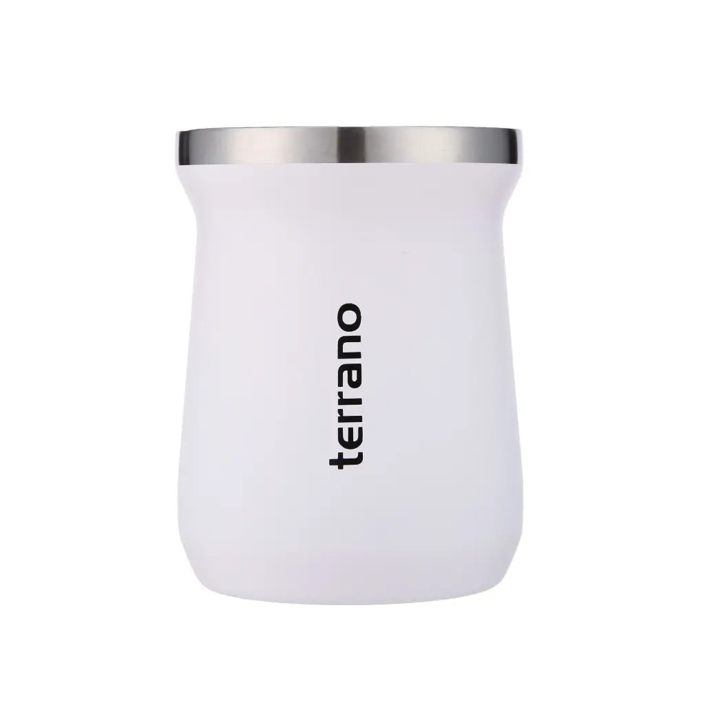Mate Acero Inoxidable Doble Capa Terrano Chico 160ml - Blanco