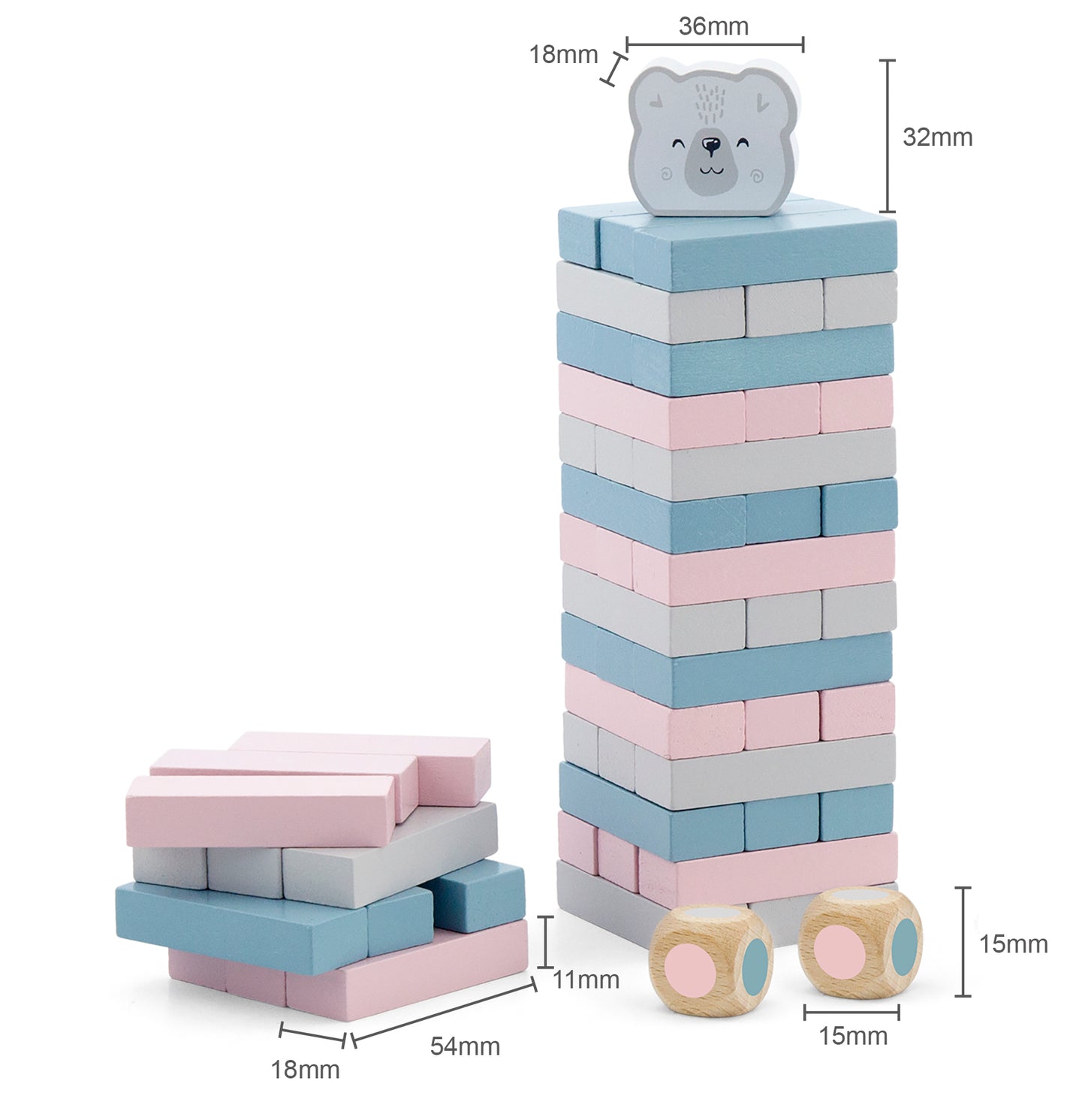 Jenga bloques madera PolarB
