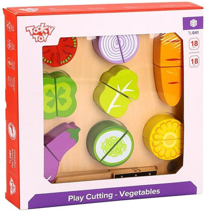 Tabla vegetales grande de madera Tooky Toy