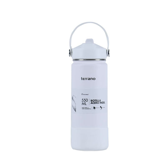Botella Térmica Con Pico 550ml - Blanco